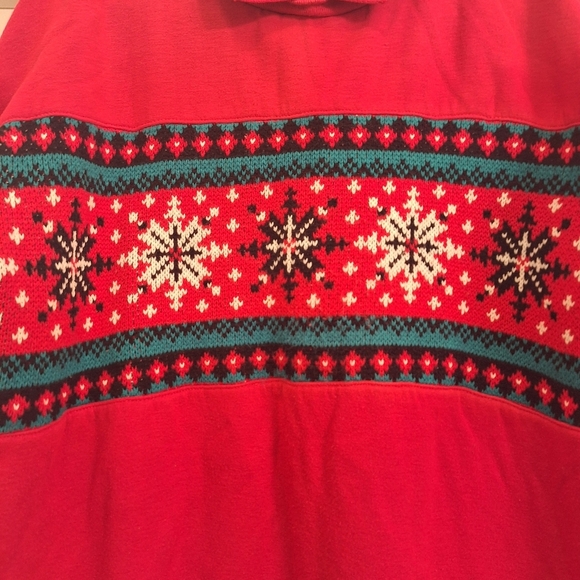 Vintage Pink Snowflake Sweatshirt  Size Medium - Picture 2 of 6